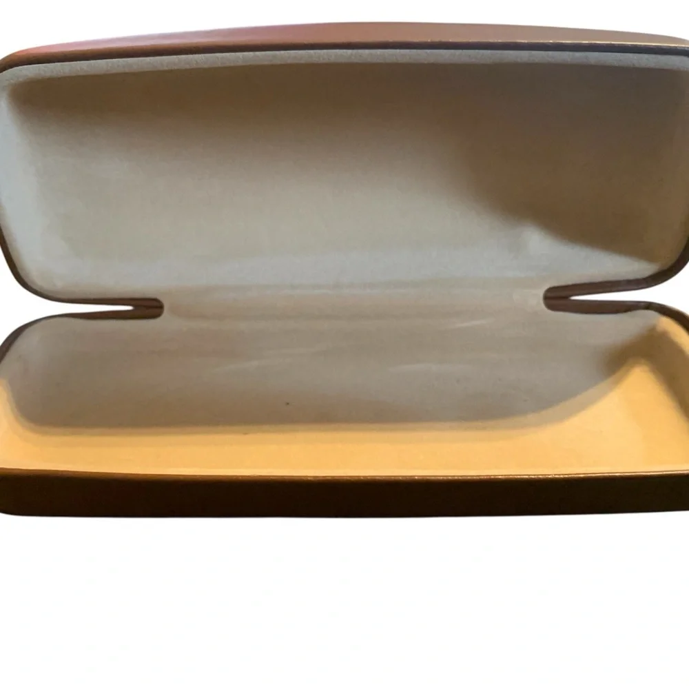 Longchamp Sunglasses‎ Eyeglasses Case Only Clamshell Brown Hardcase